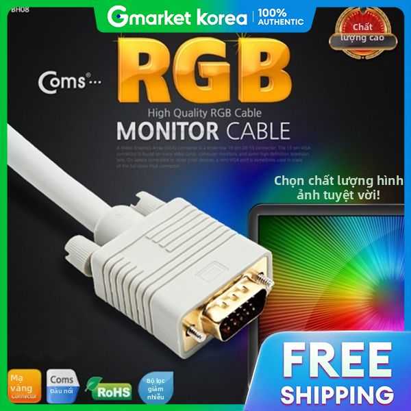 Coms Premium Monitor Rgb (Vga D-Sub) Cable 15m - m Giá 860,400 Đồng*Miễn phí vận chuyển