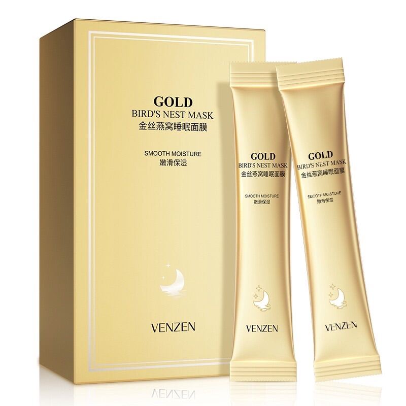 1 Miếng Mặt Nạ Ngủ Golden Venzen - Bổ Sung Nước Khóa Giữ Ẩm Trắng Sáng Và Mịn Màng Da Nội Địa Trung 4Ml A002.1