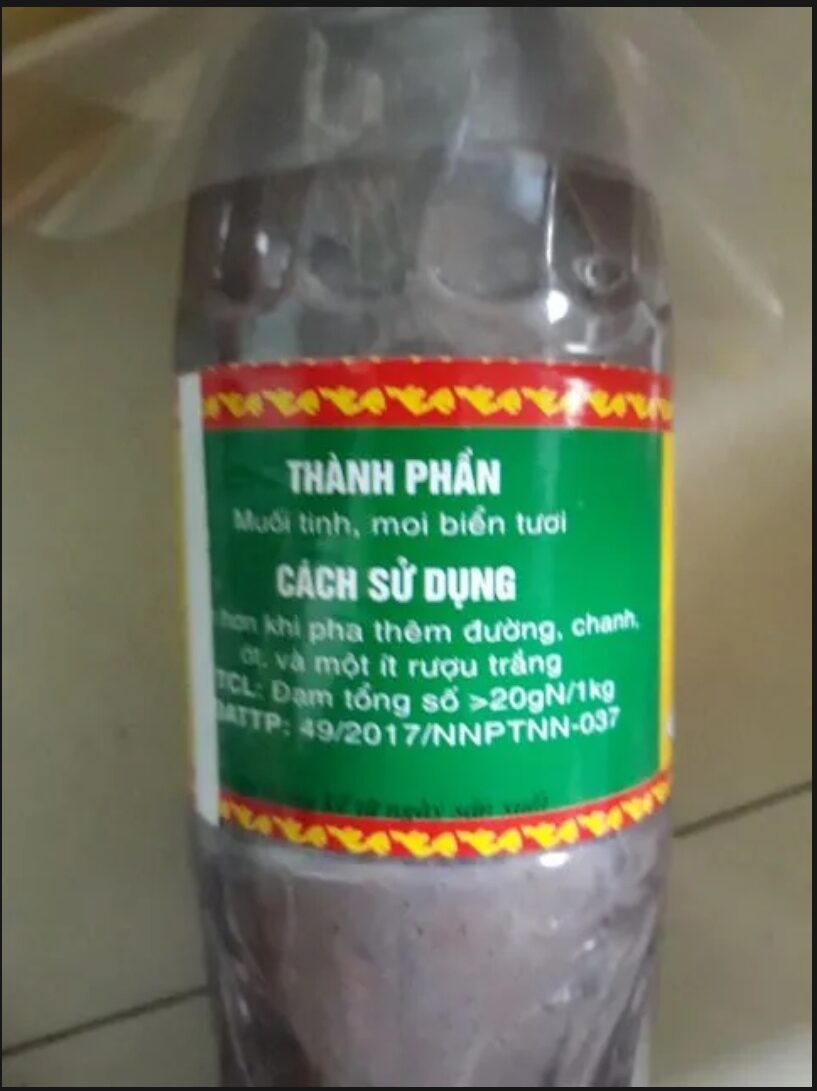 combo 2 Chai MẮM TÔM ( đặc sản Huế) 2chai 1 lít