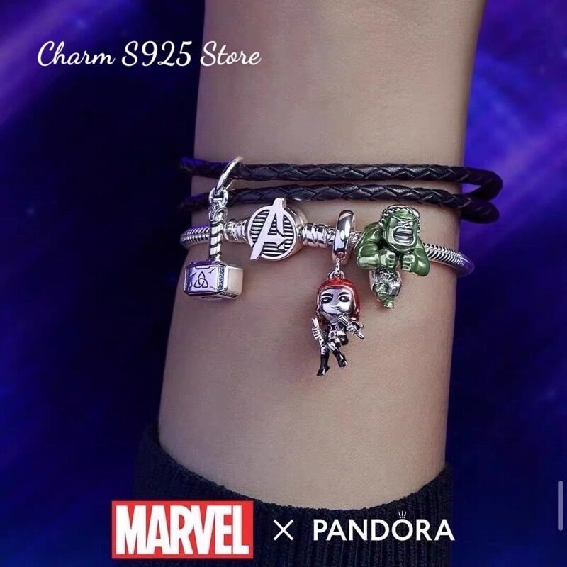 CHARM PAN ALE MARVEL BẠC S925 CAO CẤP