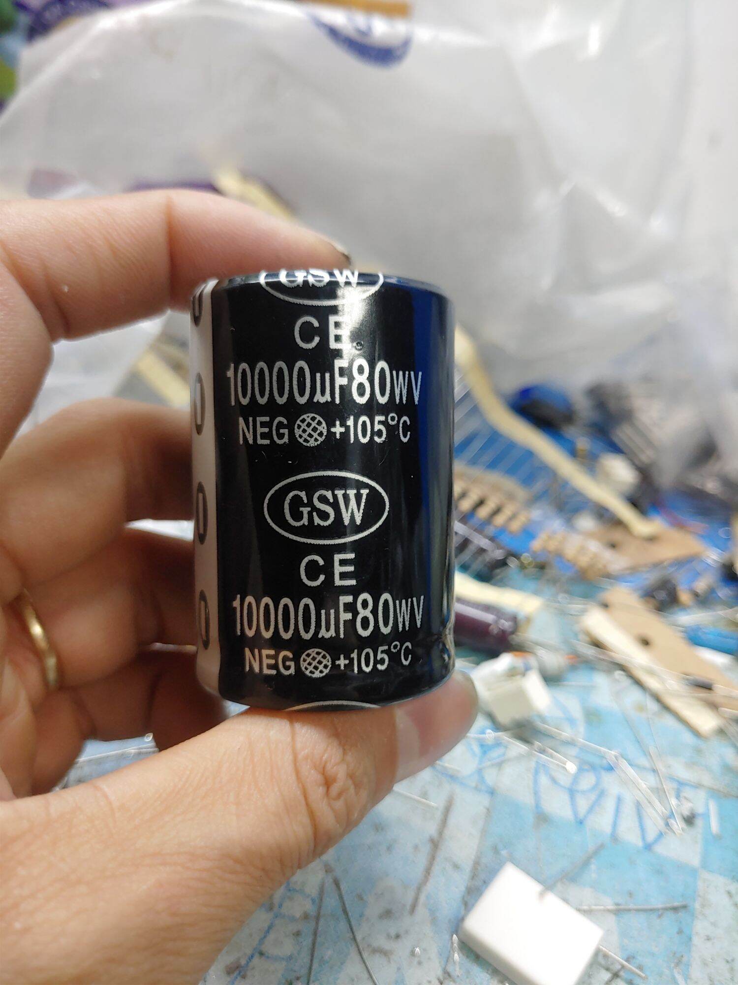 Tụ lọc nguồn 10000uf/80v GSW