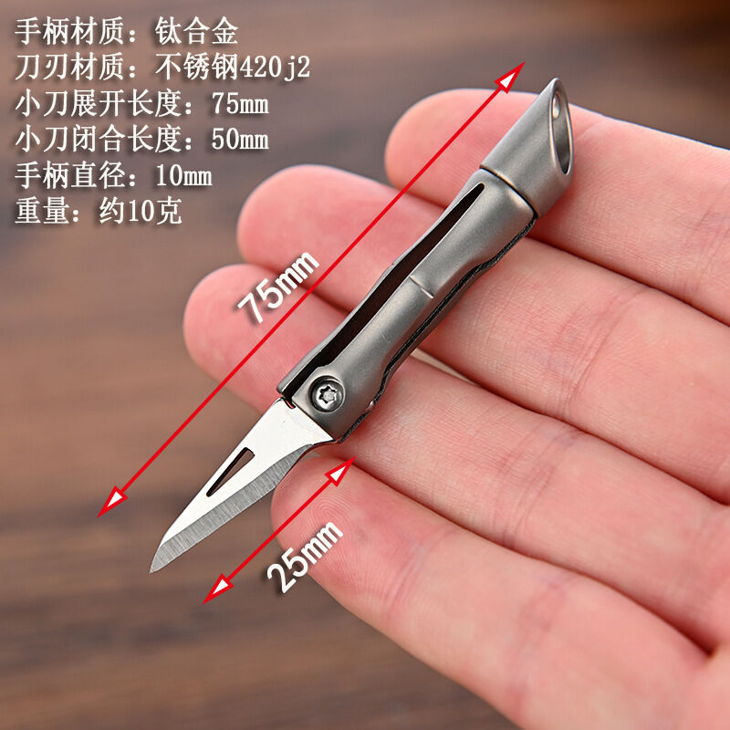 móc khóa mini titanium hình đốt trúc cực đẹp