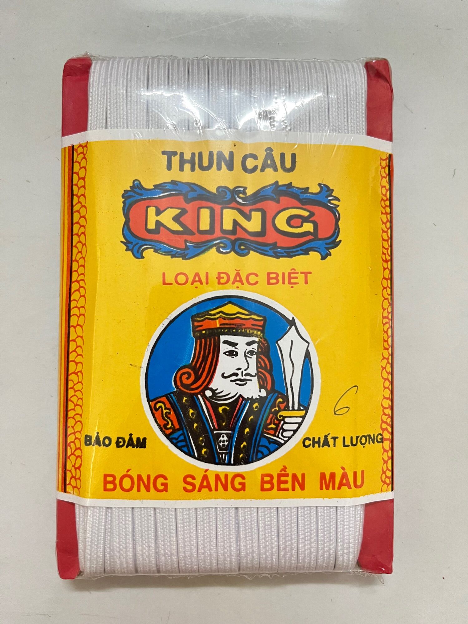 Thun King luồn quần áo bản 5li - Vỉ 20m màu trắng