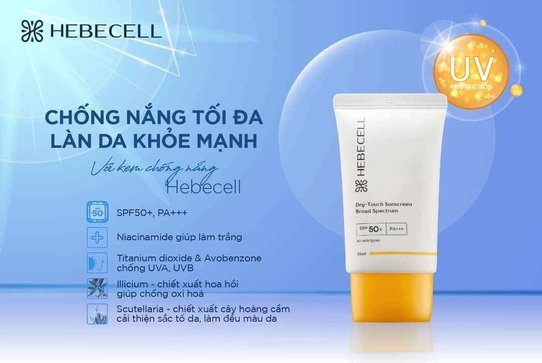 Kem chống nắng hebecell Hàn Quốc