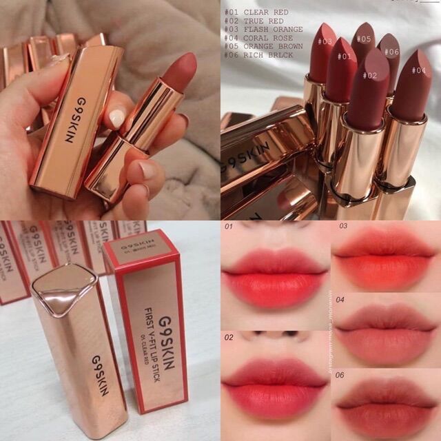 Son thỏi lì g9 skin first v-fit lip stick