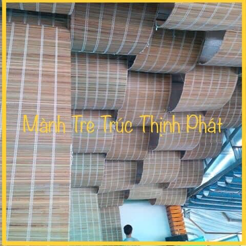 Mành tre trang trí, mành tre đóng trần, ốp tường. Mành cọ tre giá rẻ.