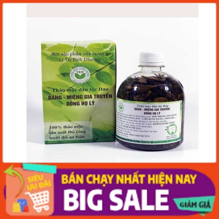 Thảo mộc trăng miệng trần kim huyền 500ml