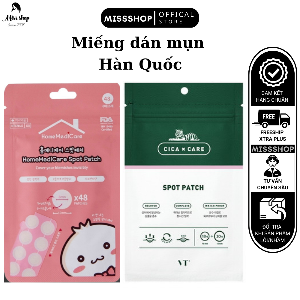 Miếng dán ngừa và che mụn mủ-vết thương laser 1 patch 24 miếng