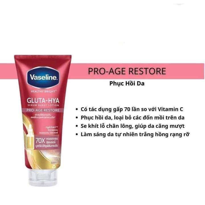 Sữa dưỡng thể Vaseline Đỏ 70X của Thái ( chính hãng nội địa)