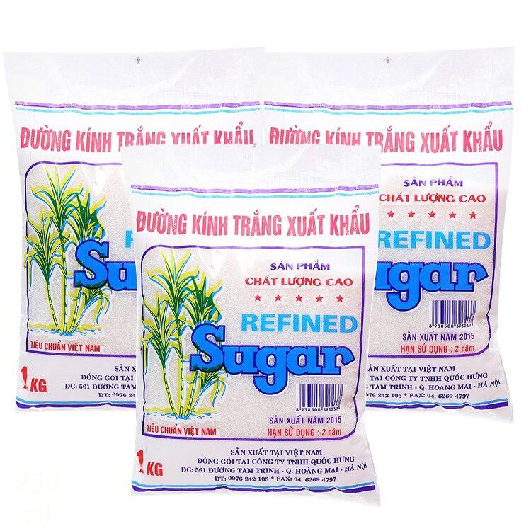 Com bo 2 goi Đường trắng t&uacute;i 1kg