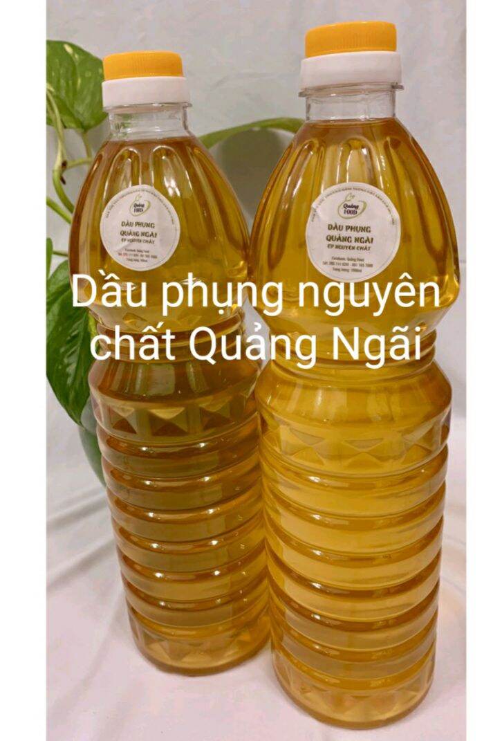 Dầu phụng ép nguyên chất Quảng Ngãi chai 1lít