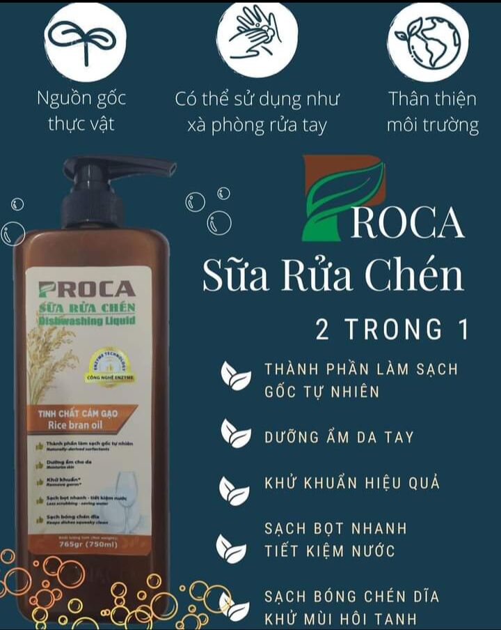 Sửa rửa chén proca tinh chất cám gạo 765gr
