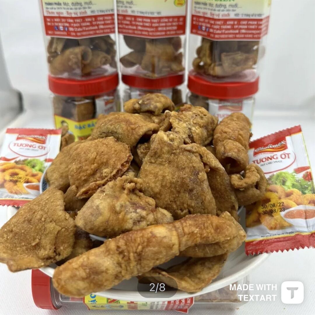 Mực chiên giòn 200gram hải sản khô phan thiết. hạn sữ dụng 12 tháng