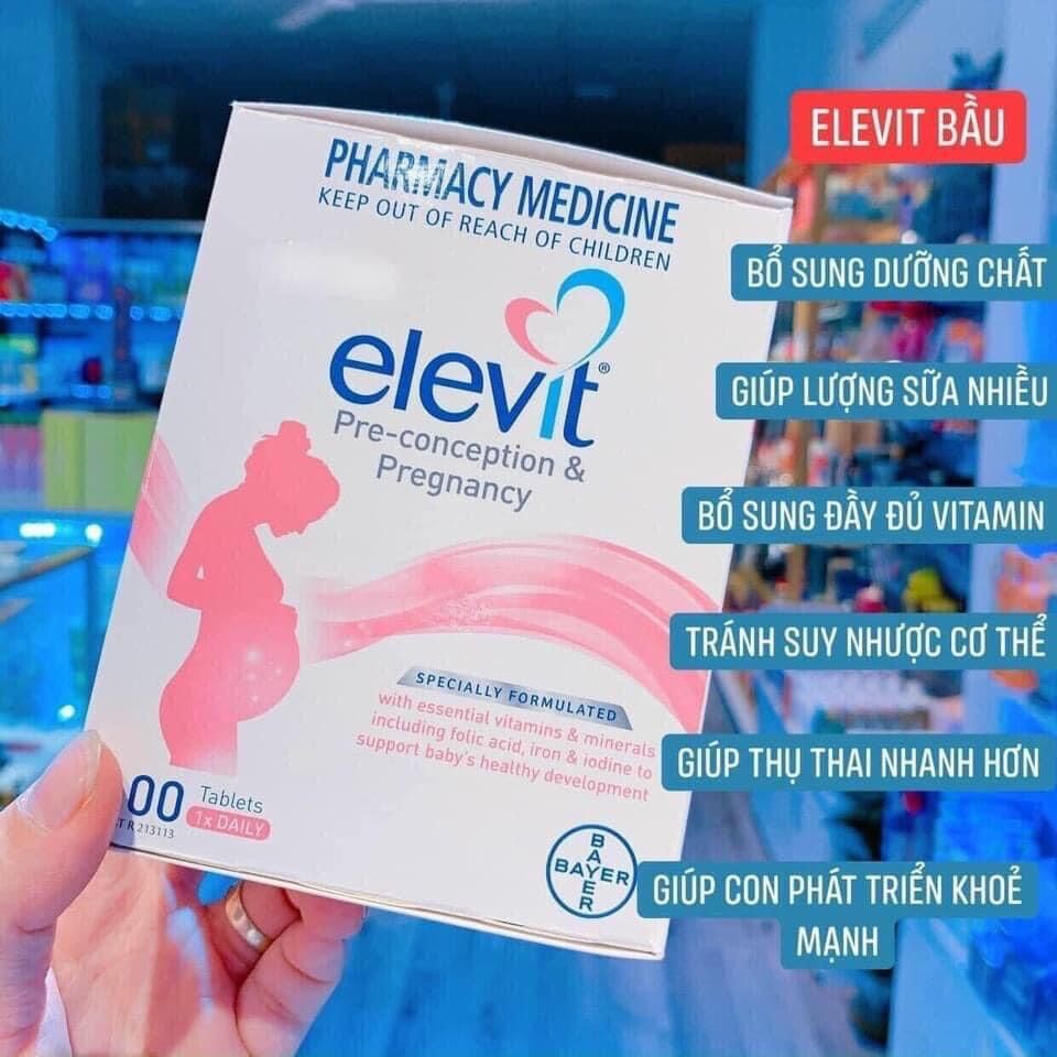 Vitamin tổng hợp elevit bầu 100 viên ( date 2024)