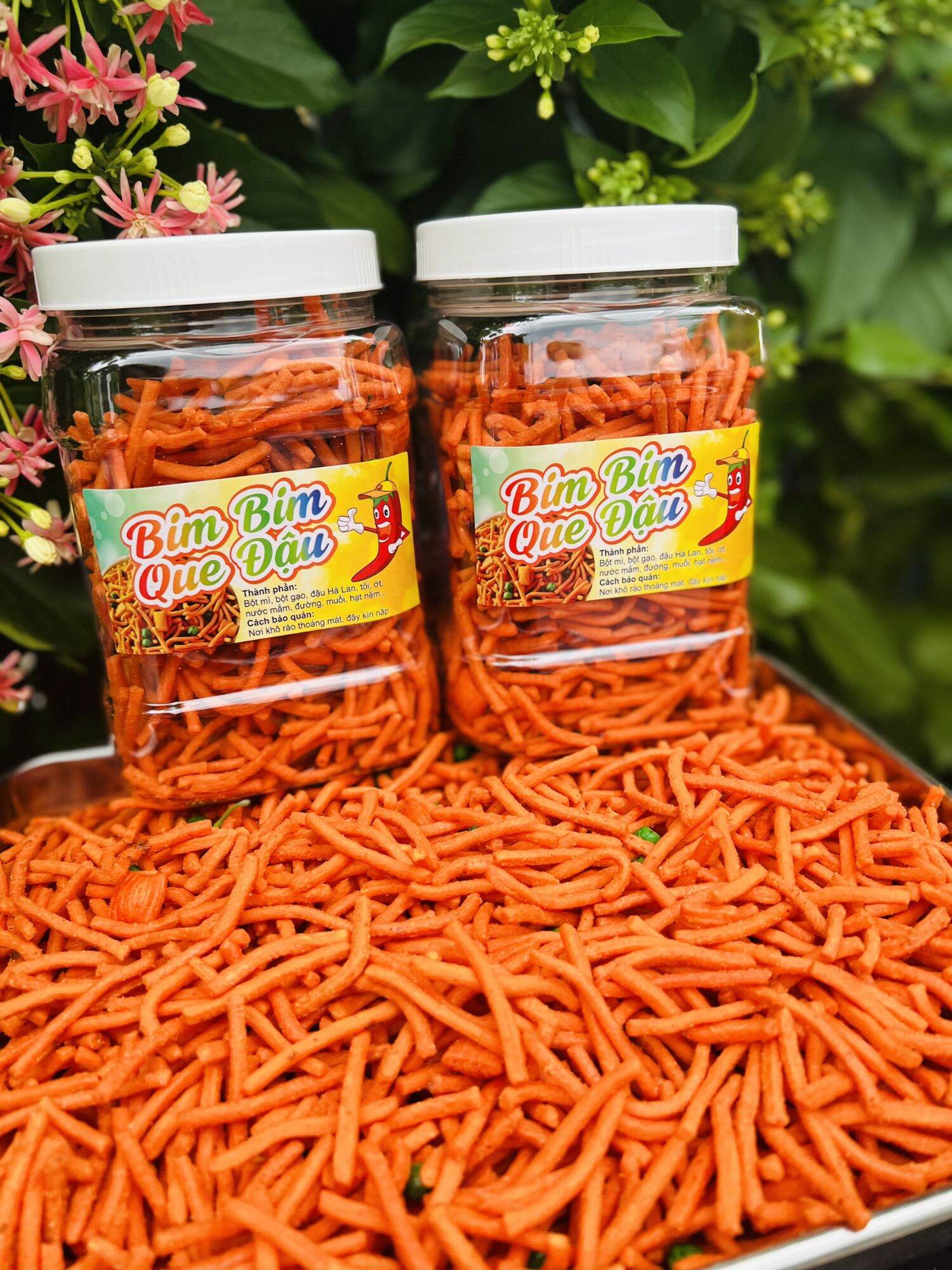 Bim bim que đậu hà Lan hủ 550g