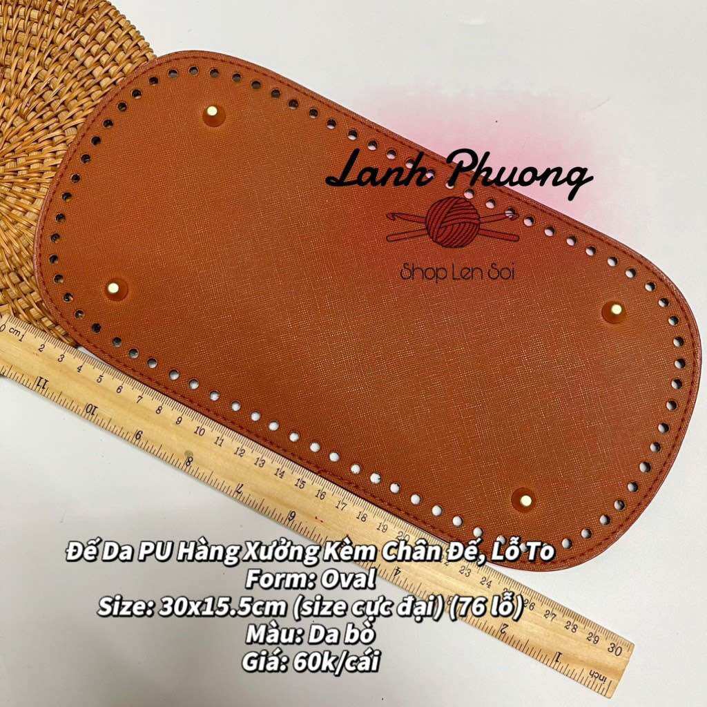 Đế Túi Da Pu Size 30x15.5cm size cực đại