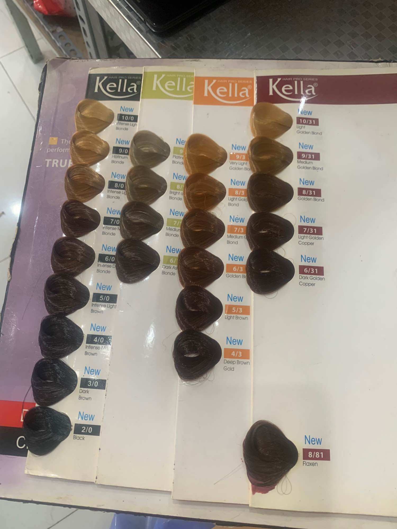 Nhuộm KELLA (nhắn tin cho shop chọn màu) CHƯA CÓ OXI
