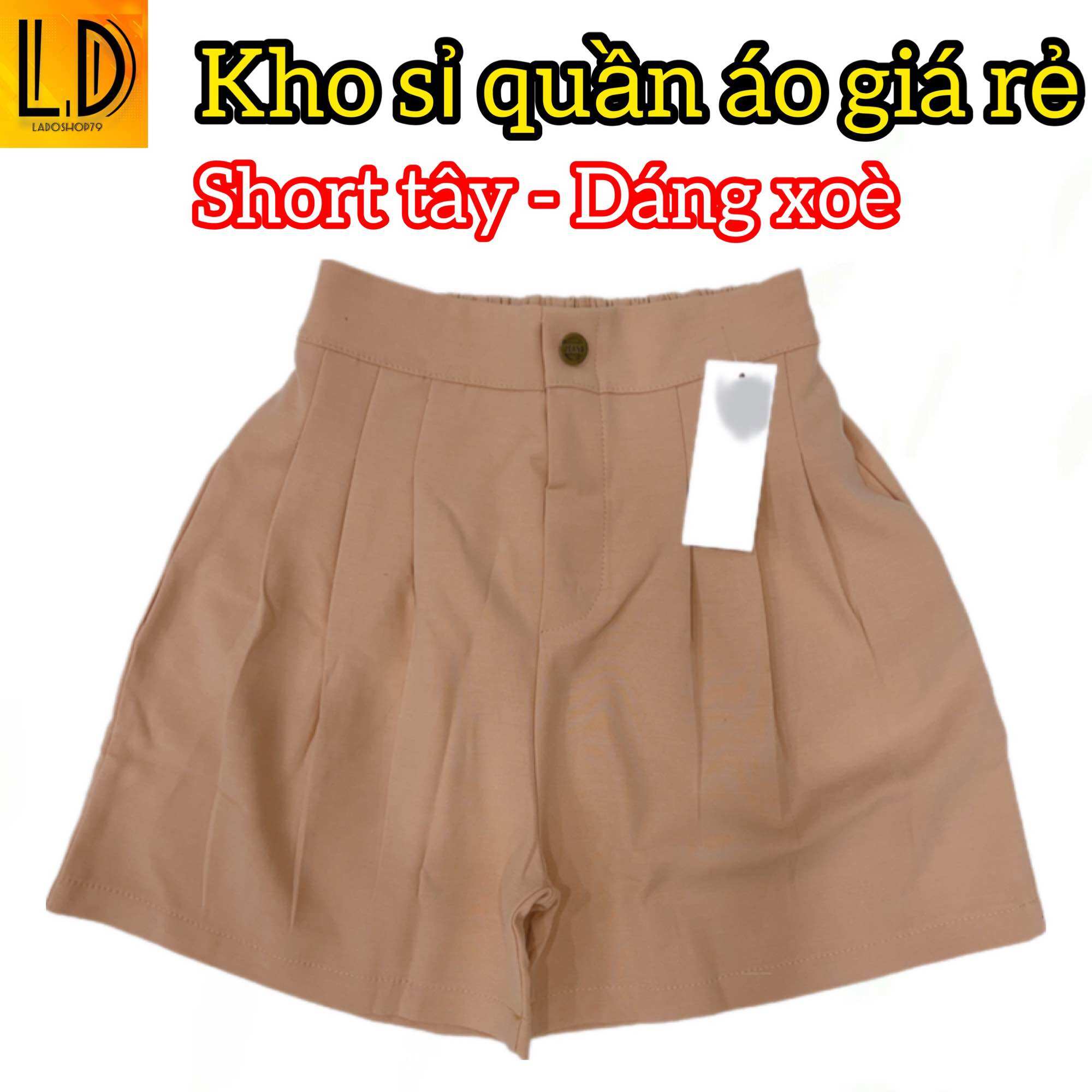 [Hoàn tiền Max 15%] Quần short tây lưng thun form đẹp vải đẹp 1 nút