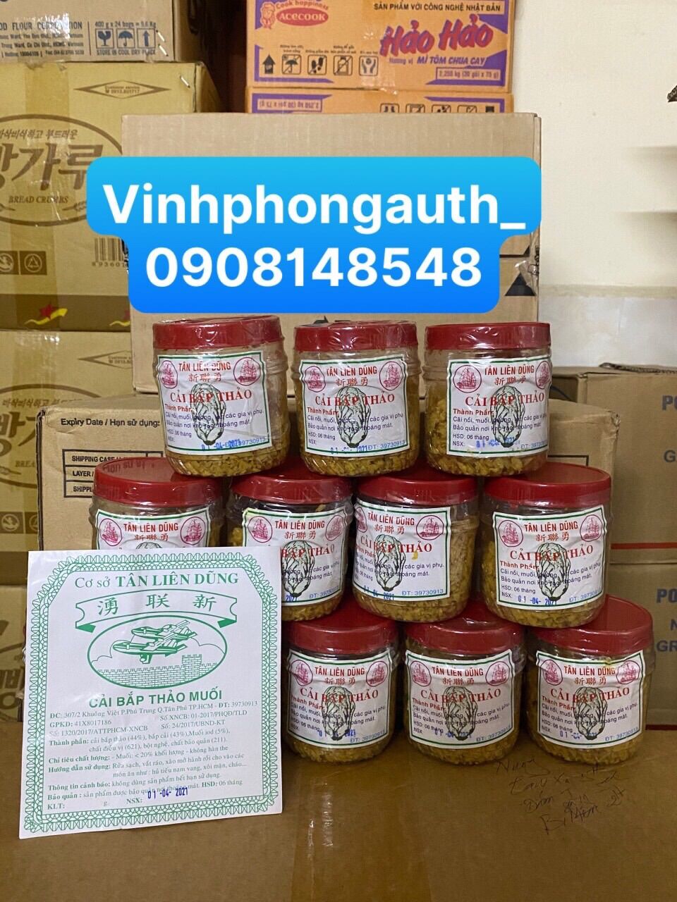 Cải bắp thảo lon Tân Liên Dung 50gr