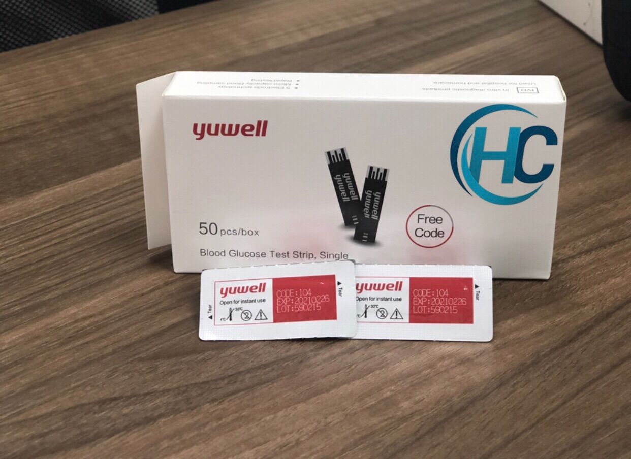 [CHÍNH HÃNG] Que thử đường huyết YUWELl 710 (50 que)