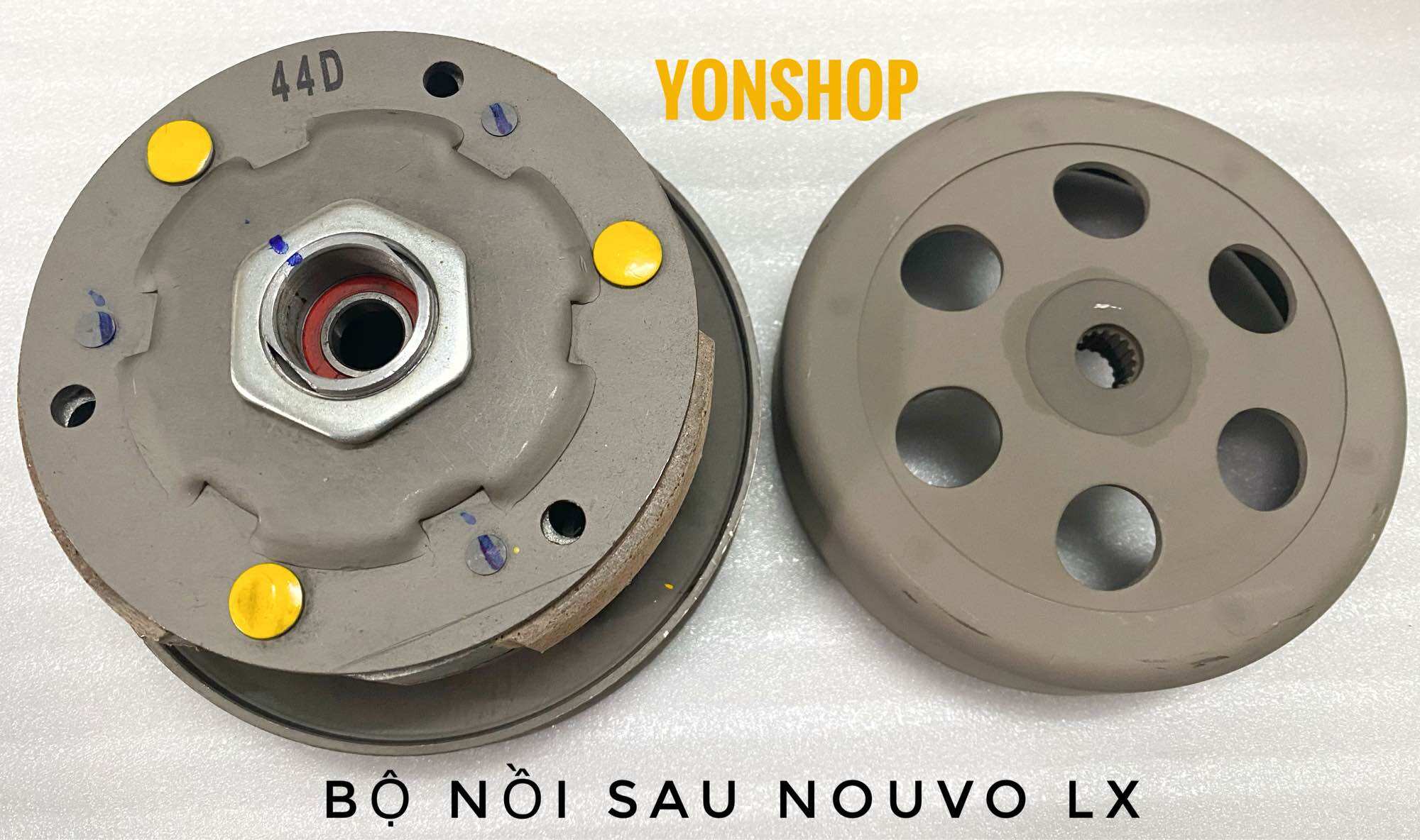 Bộ nồi sau xe nouvo lx, nouvo 5 - 6, luvias hàng cao cấp loại 1