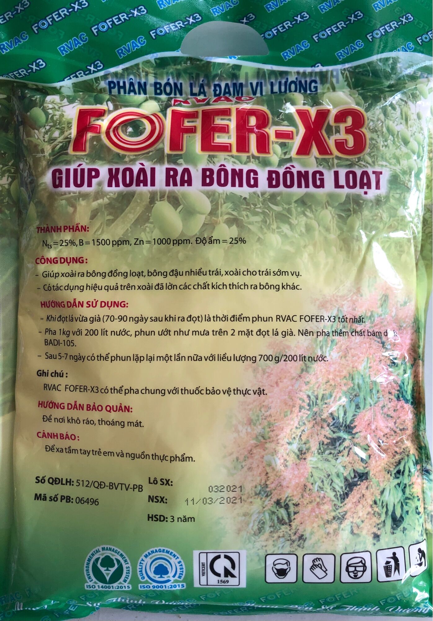 Fofer X3/Ra hoa Xoài đồng loạt