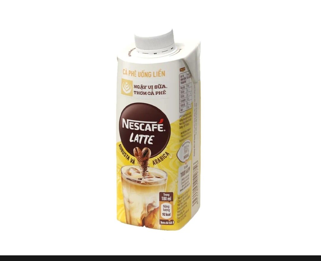 Hộp 180ml cà phê uống liền nescafe latte