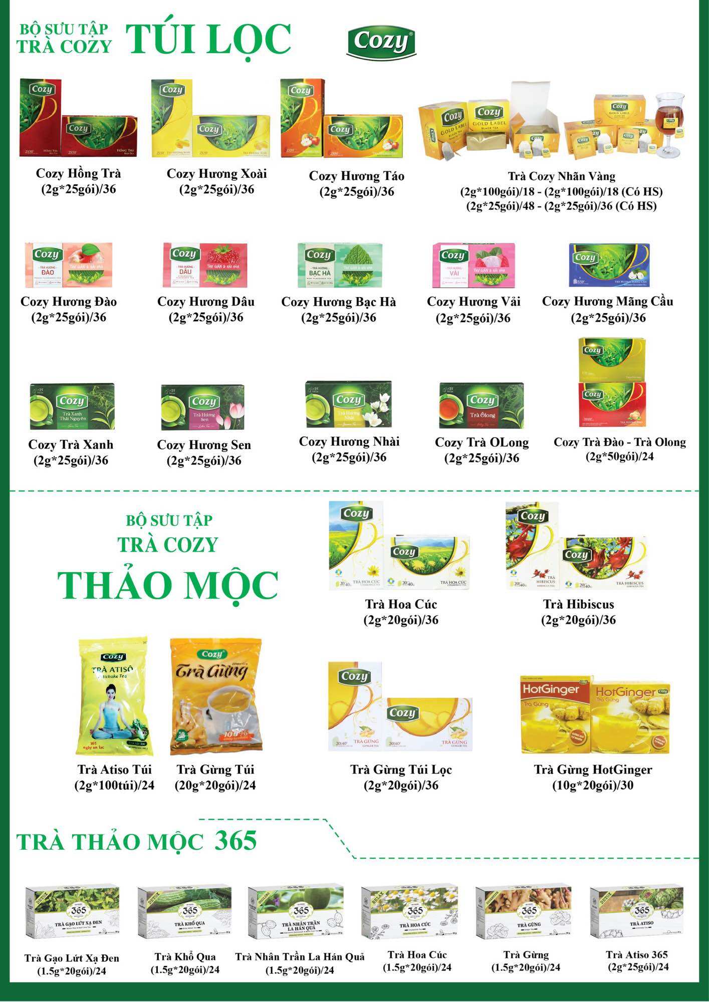 Trà Dâu Túi Lọc Cozy 25Tép*2gr (50gr)