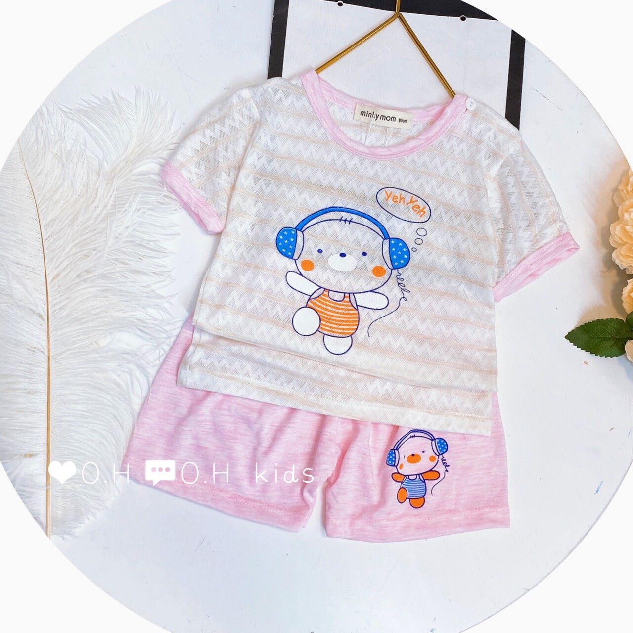☘️☘️Bộ Minky Mom thông hơi 7-16kg☘️☘️
