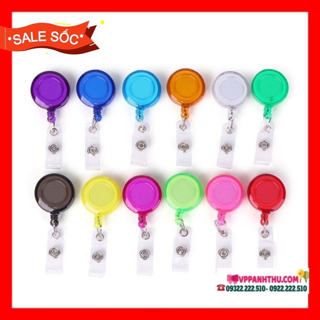 Kẹp rút yoyo kẹp bảng tên đủ màu