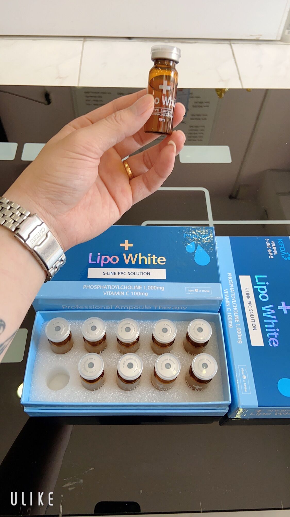 Tinh chất tan mỡ LipoWhite 1 hộp 10 lọ