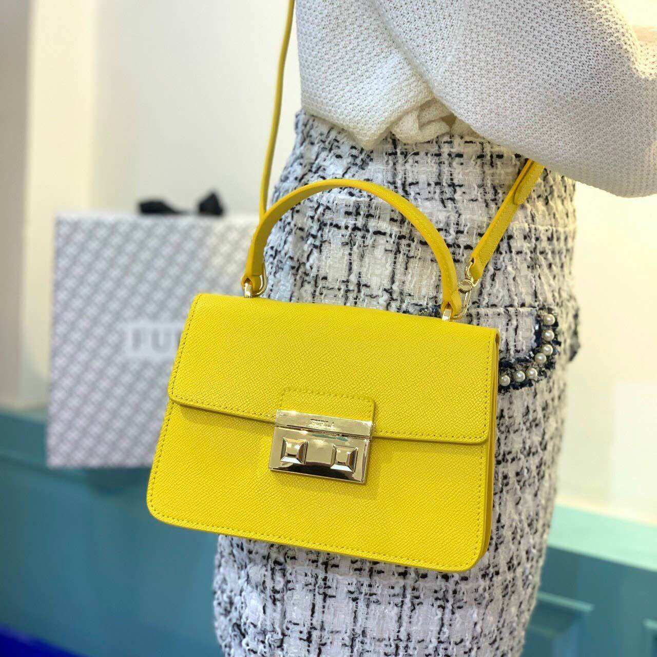 Túi Furl@ Bella Mini Top Handle da thật