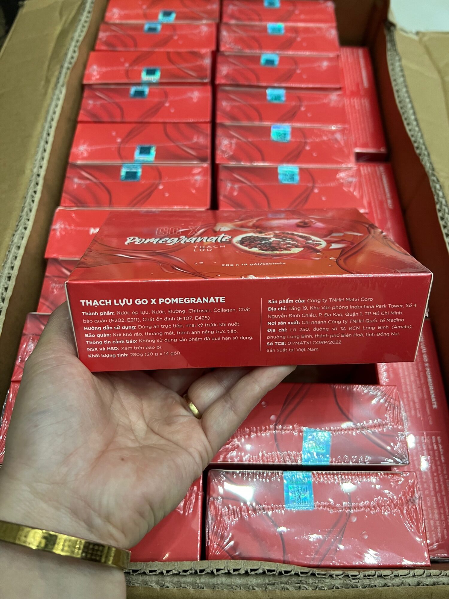 Combo ba hộp thạch lựu giảm cân chính hãng