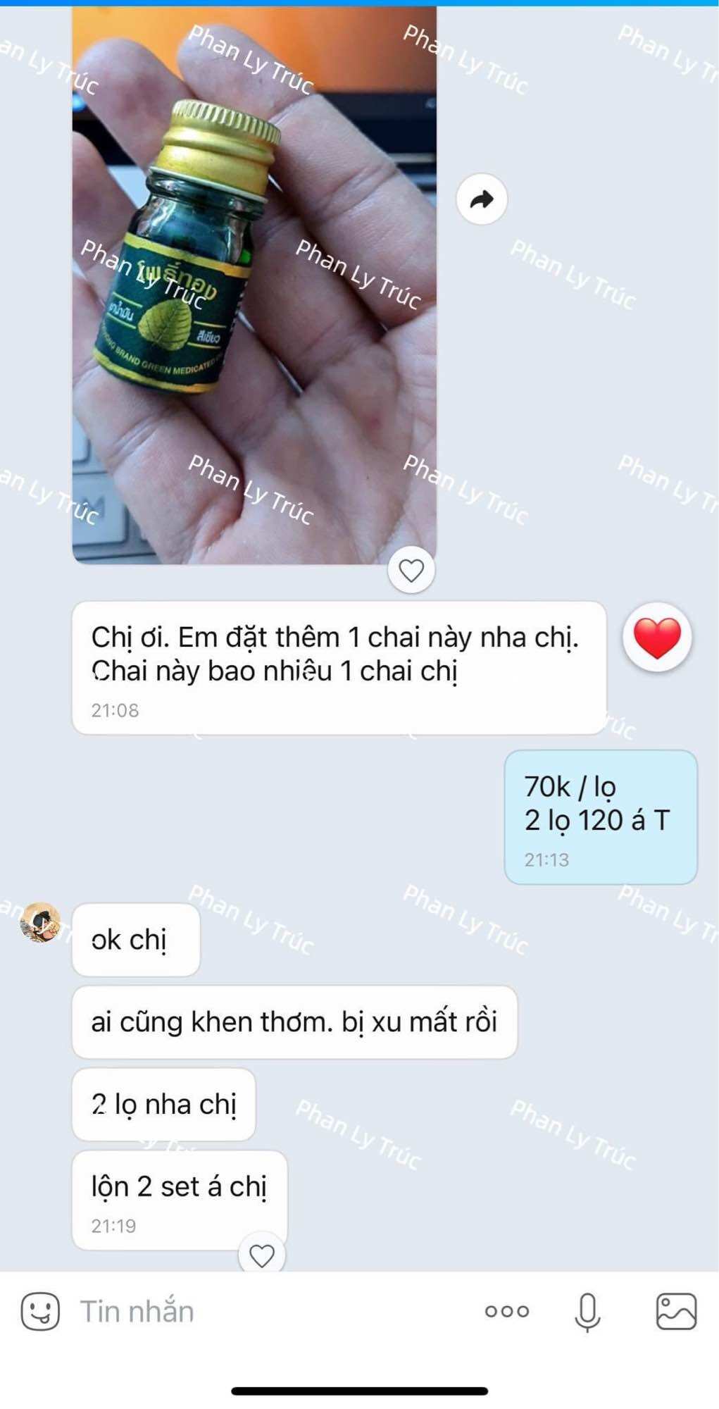 Dầu cù là lá bồ đề nội địa thái lan