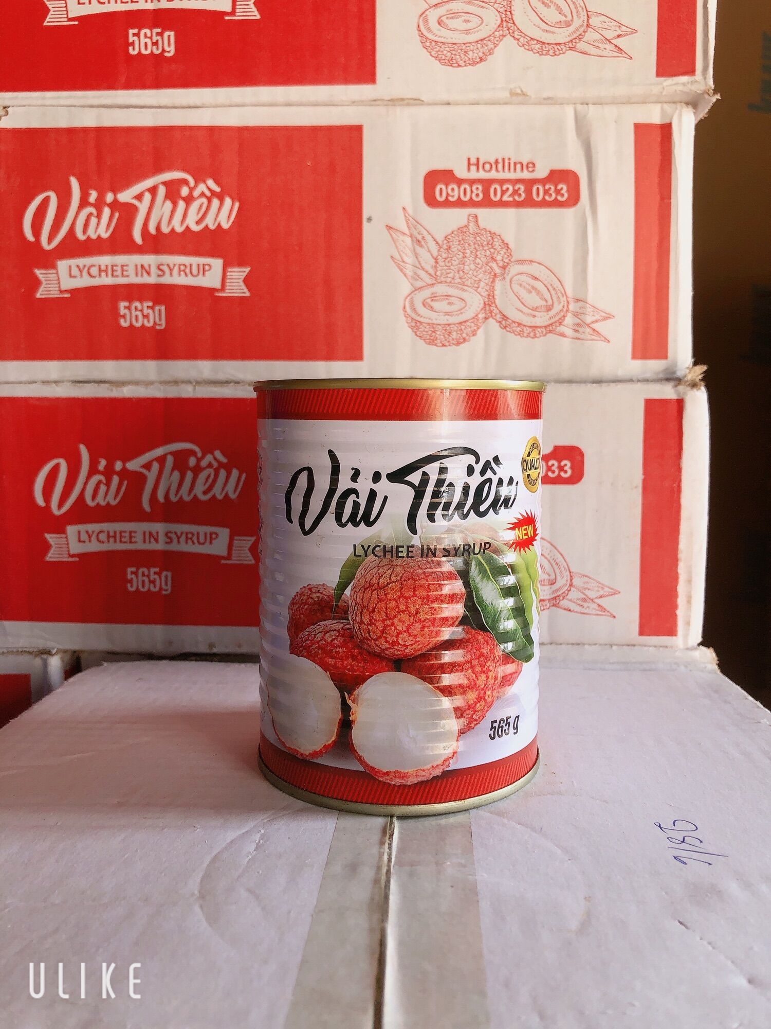 Vải Thiều Ngâm Thái Xanh 565g