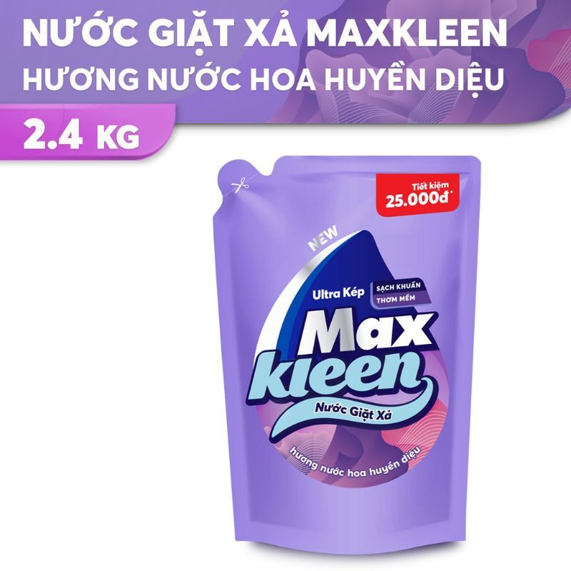 [HCM]Nước Giặt Max Kleen Túi 2,4kg