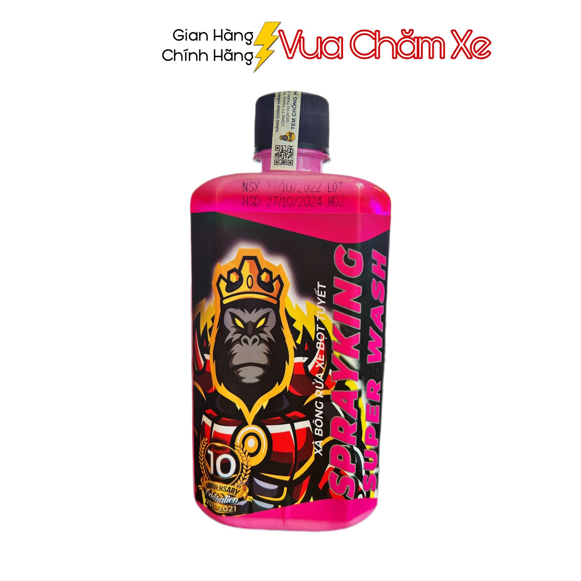 Nước rửa xe bọt tuyết sprayking 500ml
