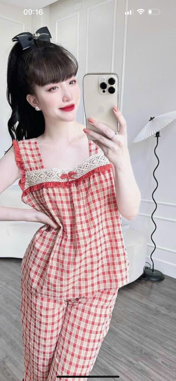 Đồ bộ lụa mềm mát không nhăn siêu dễ thương thời trang,set bộ cánh tiên lửng