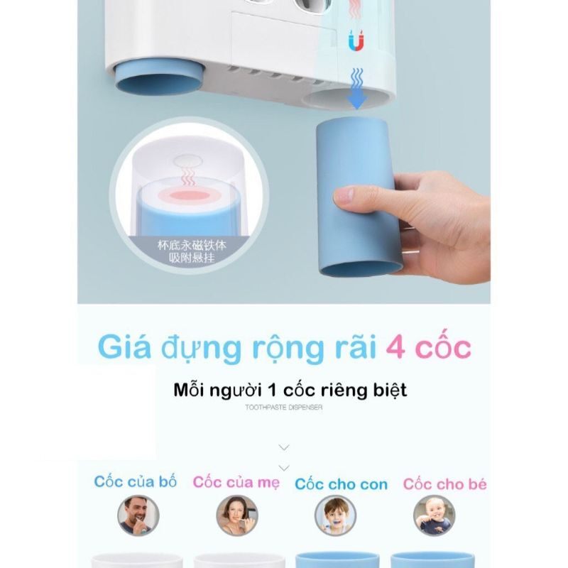 [ HÀNG CHÍNH HÃNG] Nhả kem ECOCO 4  cốc sang trọng tiện dụng