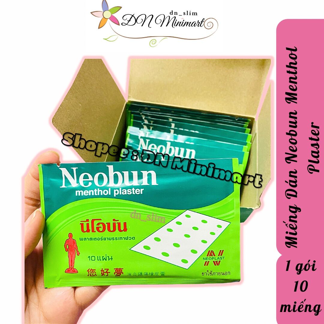 Cao Dán Giảm Đau NEOBUN MENTHOL PLASTER Thái Lan