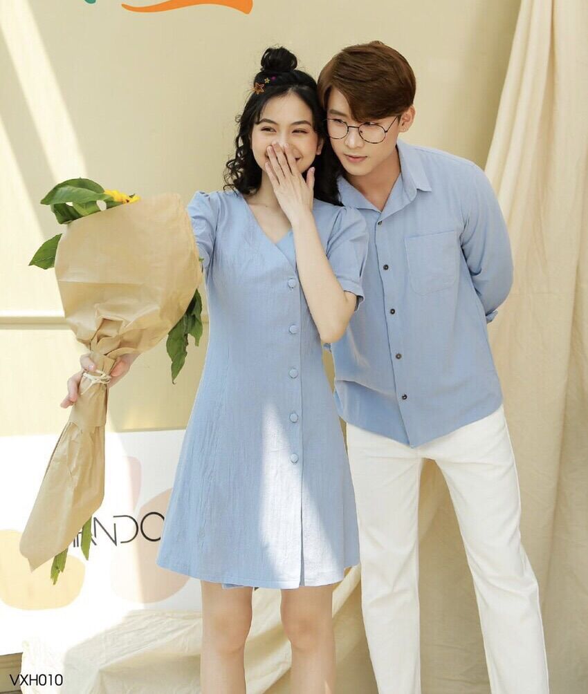 Áo váy đôi, đồ đôi nam nữ chụp ảnh, dự tiệc, dạo phố xinh đẹp, dịu dàng, nữ tính