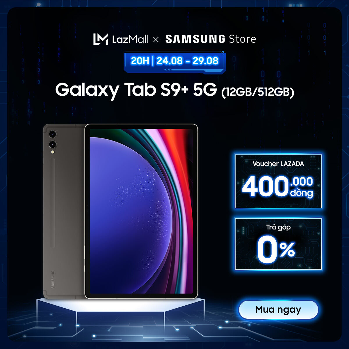 Mmáy tính bảng samsung galaxy tab s9+ 5g 12gb_512gb