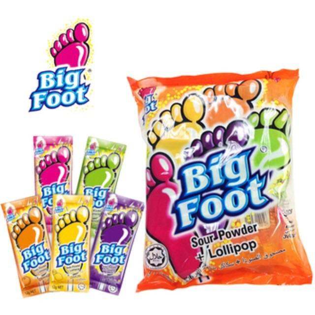 Kẹo Mút Bàn Chân (Kẹo Que Trái Cây) BIG FOOT 30 cây