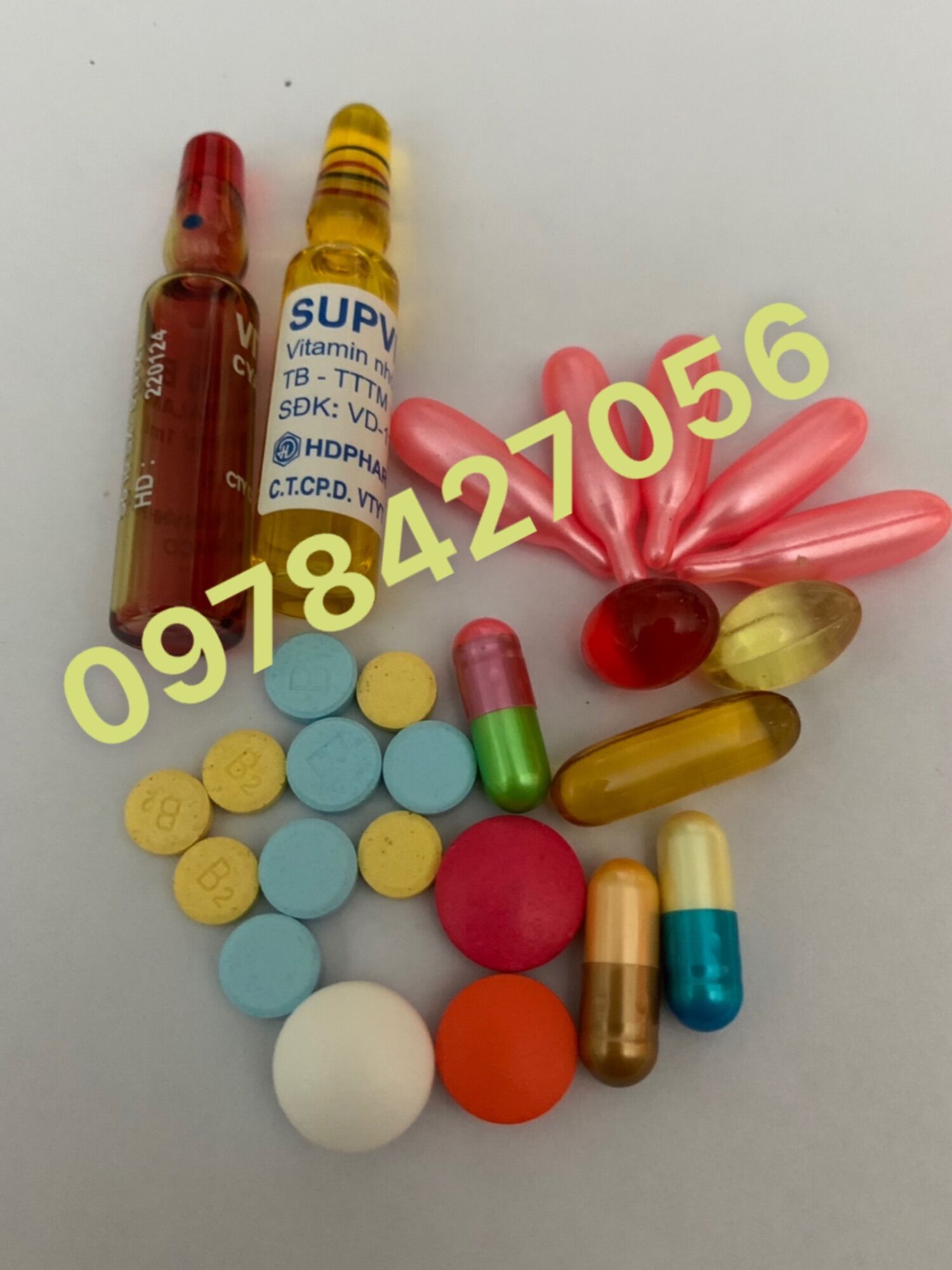 Set trộn kem kích trắng nhanh siêu trắng kèm 2 ống vitamin