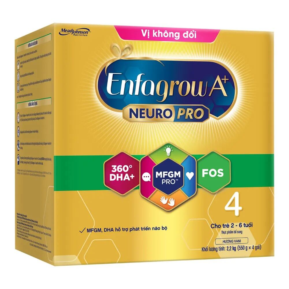 Sữa bột enfagrow 4 vị không đổi 1,7kg/2,2kg