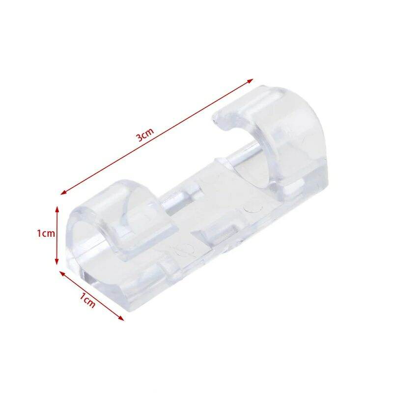 Bộ 20 cái dụng cụ cố định dây điện, cáp sạc điện thoại nhựa trong