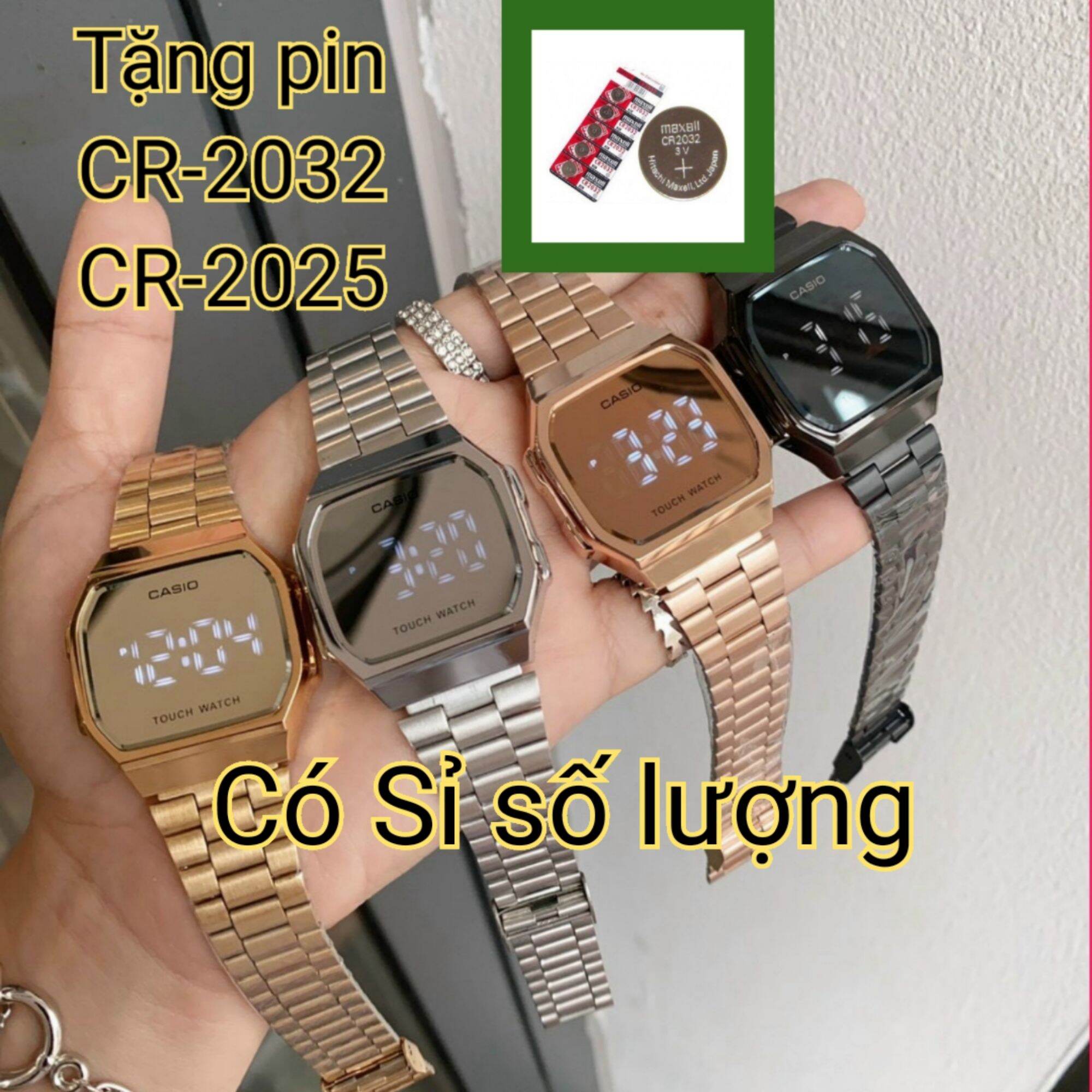 Đồng hồ nam nữ Casio LED A-168 thời trang