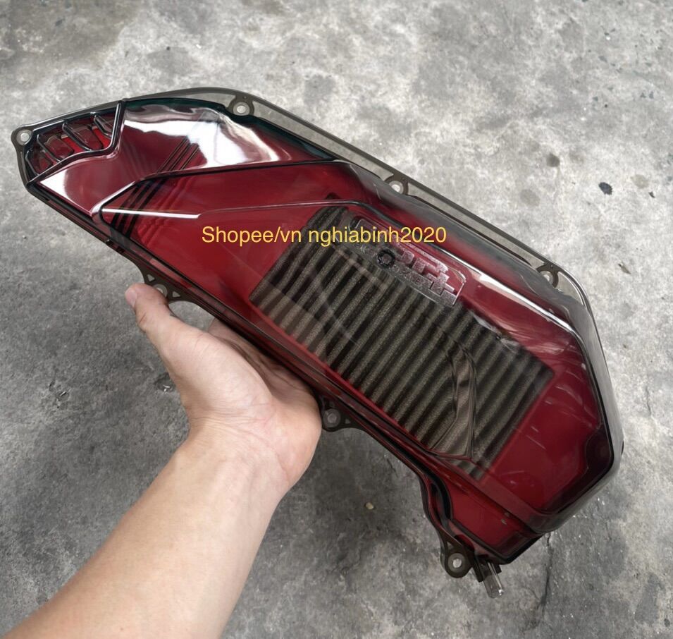 Ốp pô e & lọc gió độ xe airblade 160cc~125cc đời 2023 mới trong suốt & khối nhẹ