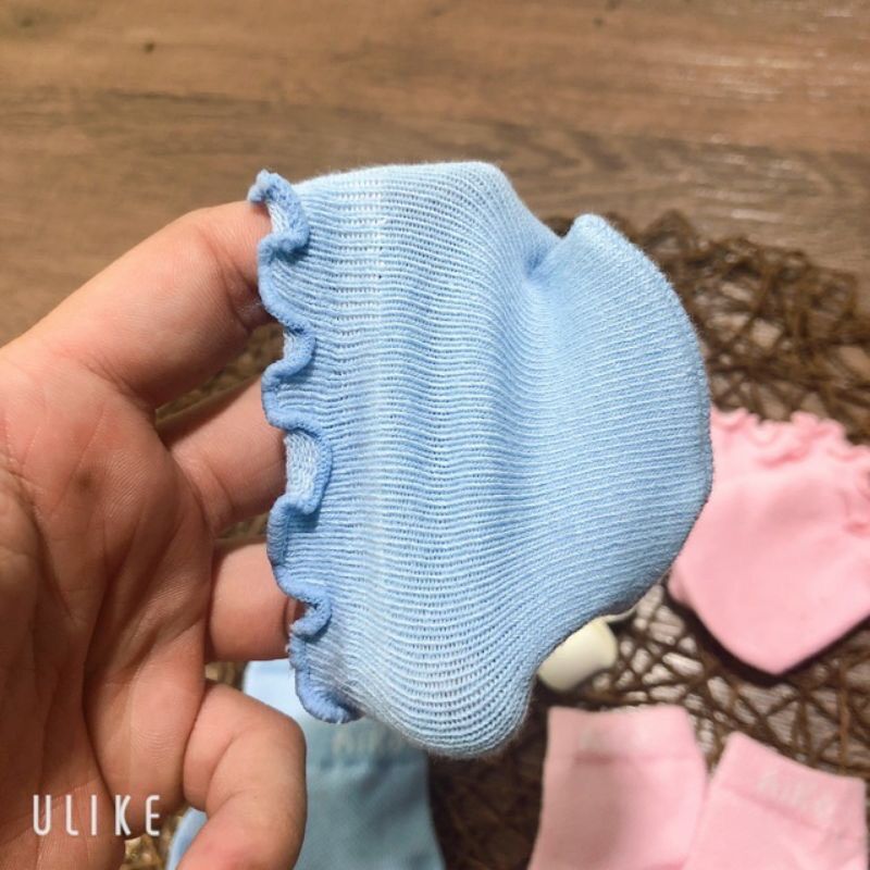 Set 2 Đôi bao tay chân len lưới cho bé sơ sinh AIKO