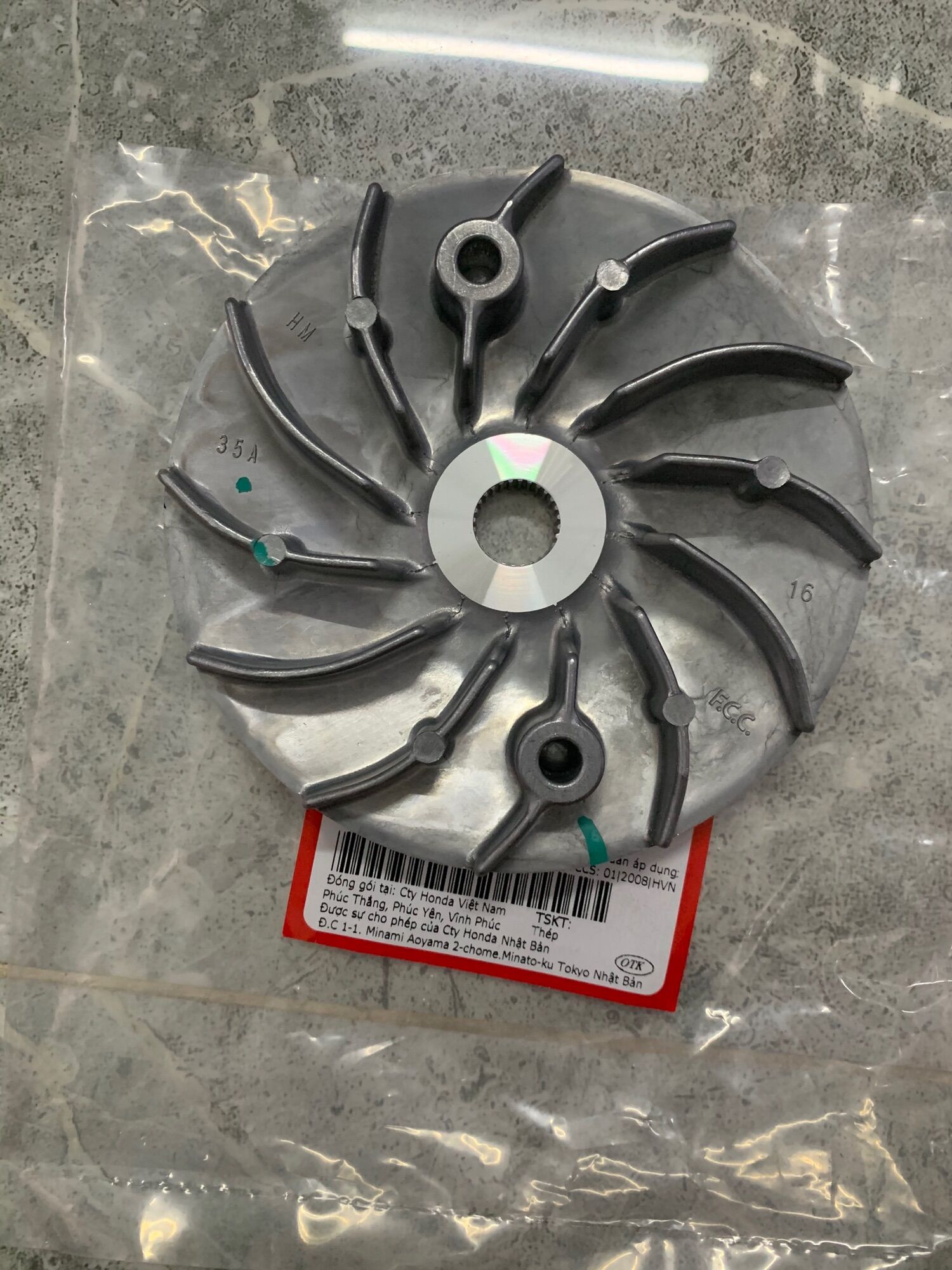 Má ép tay ga 125cc zin hãng